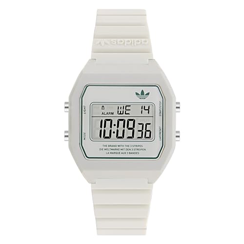 [アディダスオリジナルスウォッチ] DIGITAL TWO​ ホワイト 文字盤 レジン クォーツ 39MM 時計 腕時計 ブランド AOST23557 [並行輸入品]